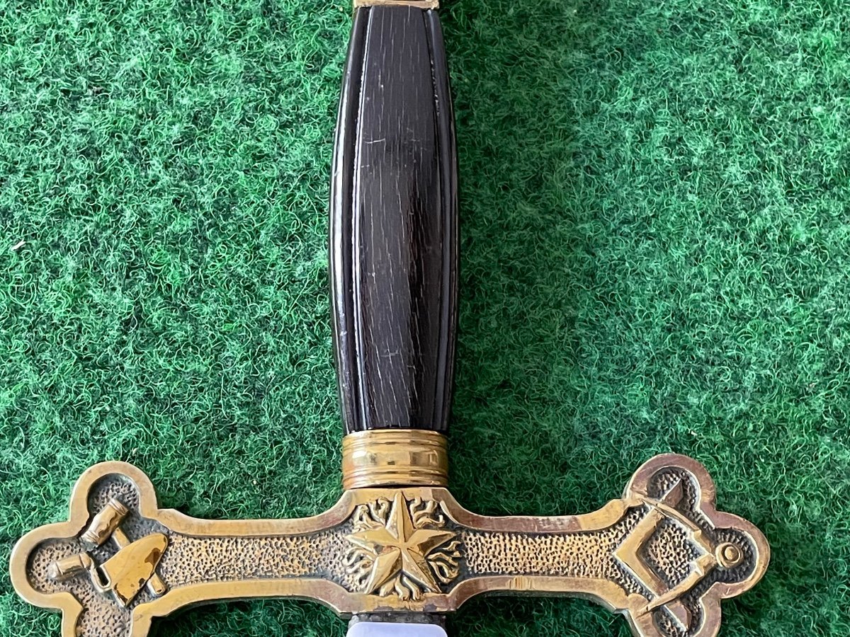 Freemasonry Ritual Sword Of The Grand Orient Of France 19th Century N ° 2