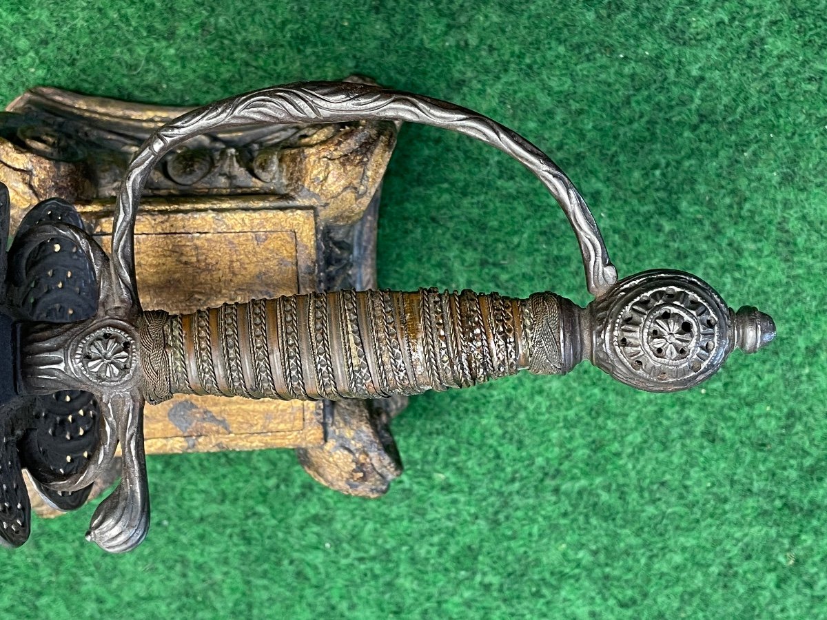 Officer's Sword A La Musketeer A "pas D Ane" Circa 1700 18th-photo-4