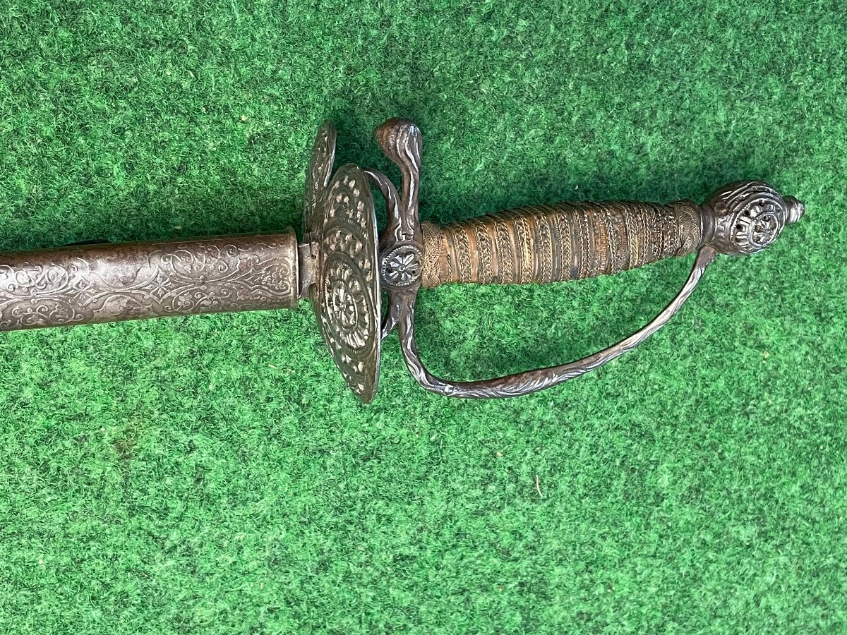 Officer's Sword A La Musketeer A "pas D Ane" Circa 1700 18th-photo-4