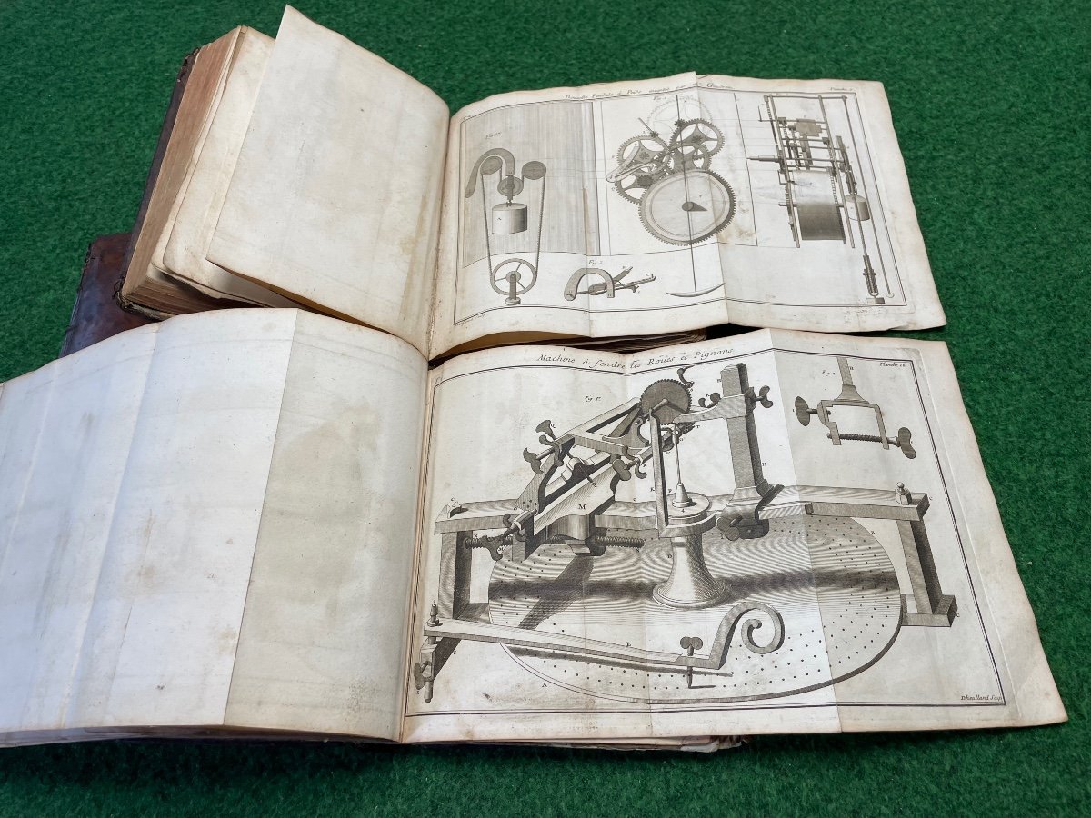 Treatise On Mechanical Watchmaking 2 Volumes First Edition From 1741 Moette, Prault, Paris-photo-2