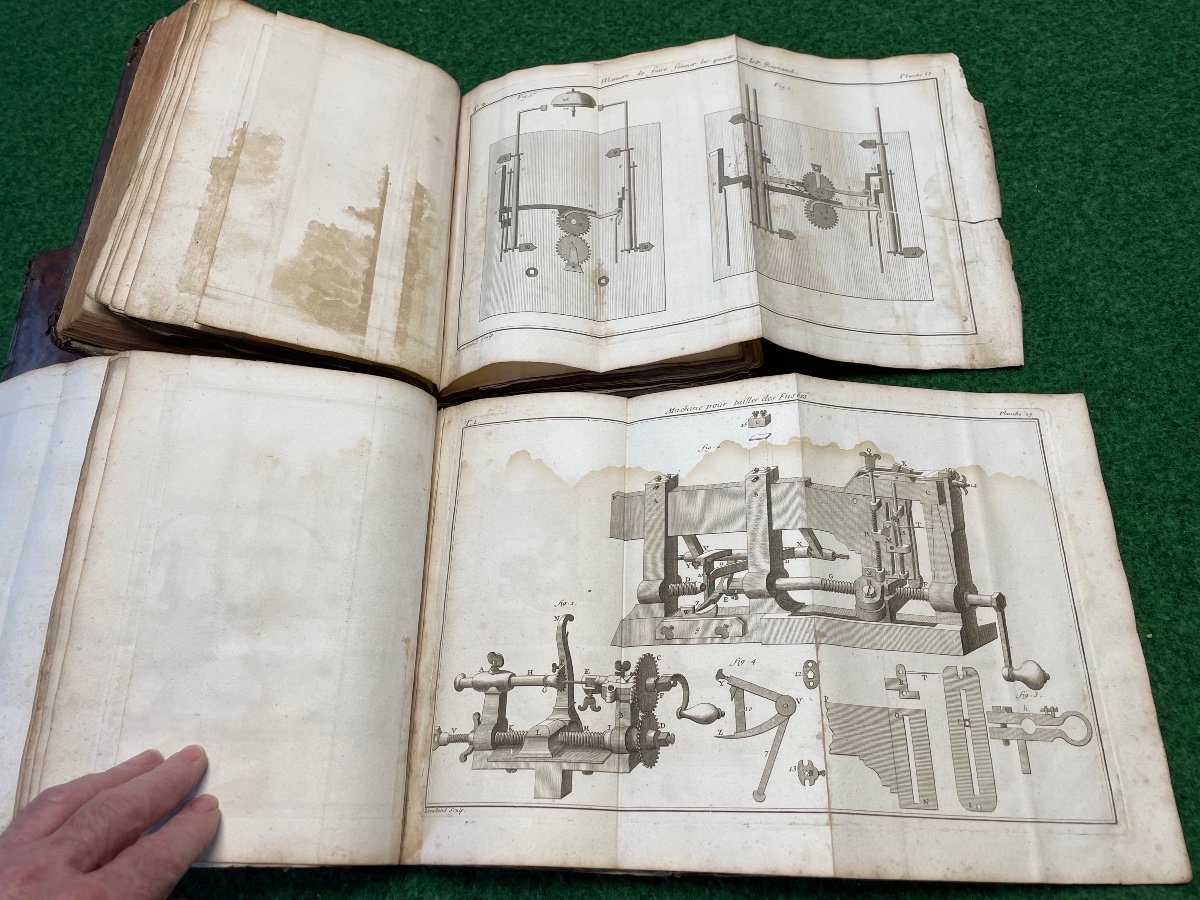 Treatise On Mechanical Watchmaking 2 Volumes First Edition From 1741 Moette, Prault, Paris-photo-3