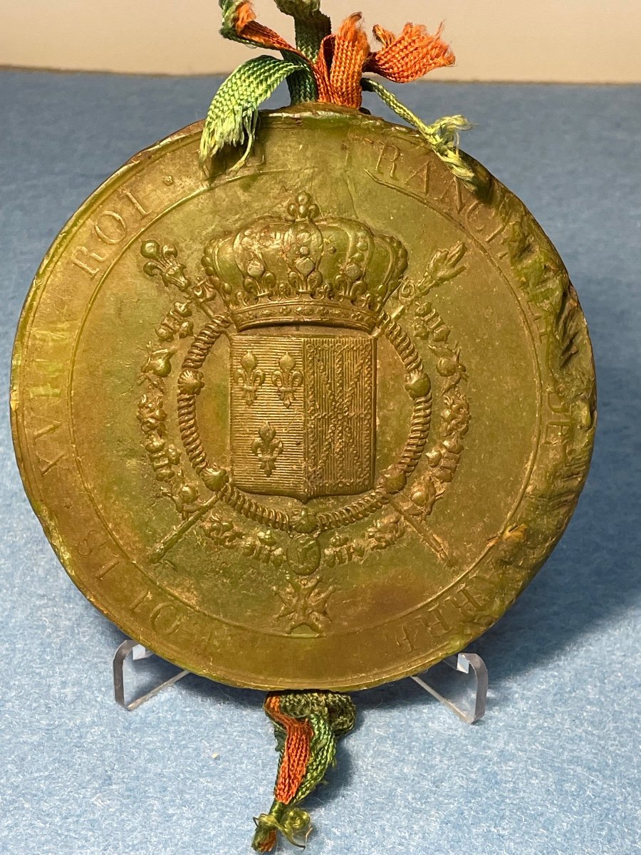 Great Seal Of The King Of France And Navarre Louis XVIII From The 19th Century 1814-photo-1