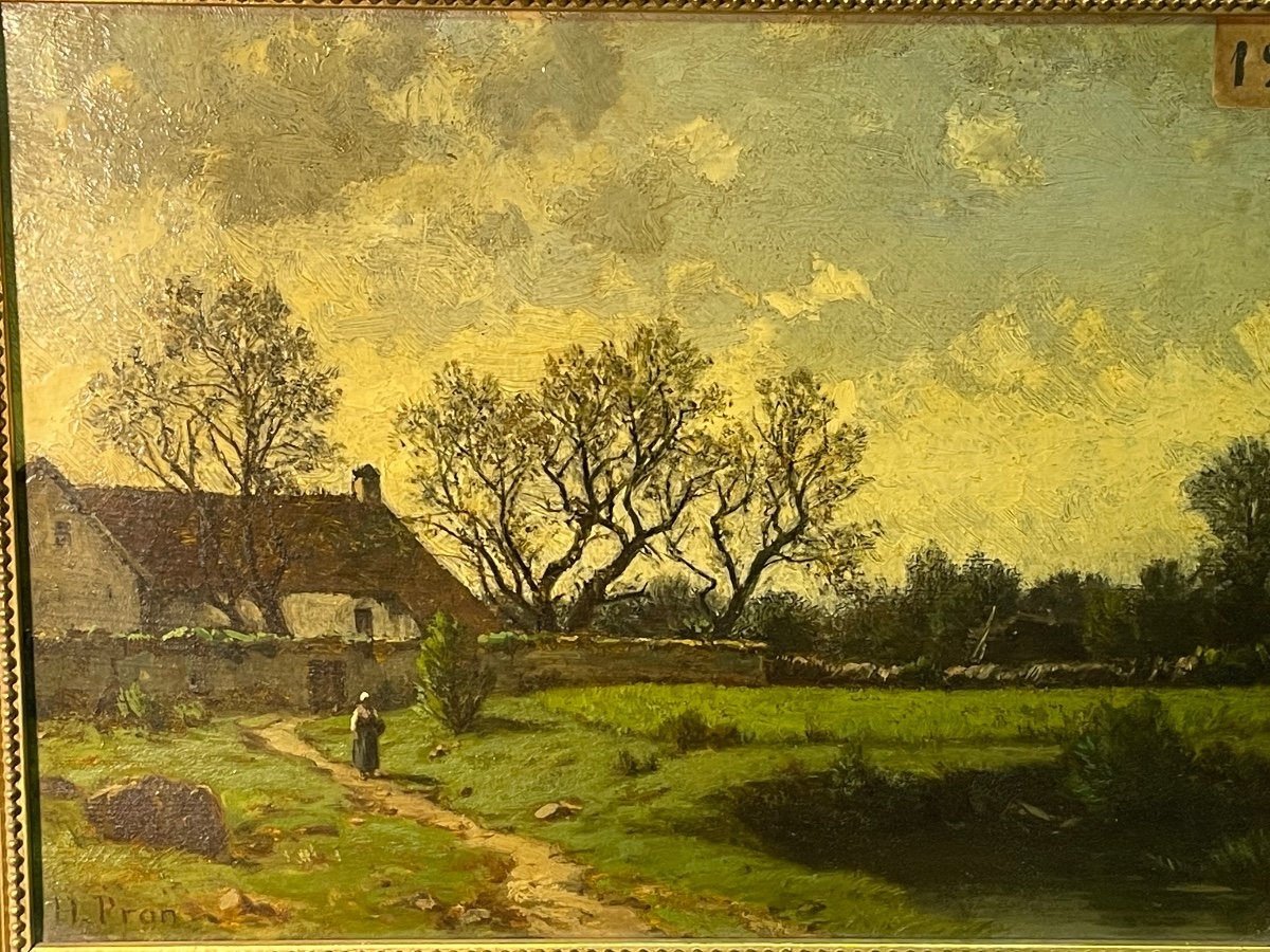 Pron  Hector    Couquin   (brie )   "école De Barbizon "la  Peinture  Du XIX ème "  1903-photo-2