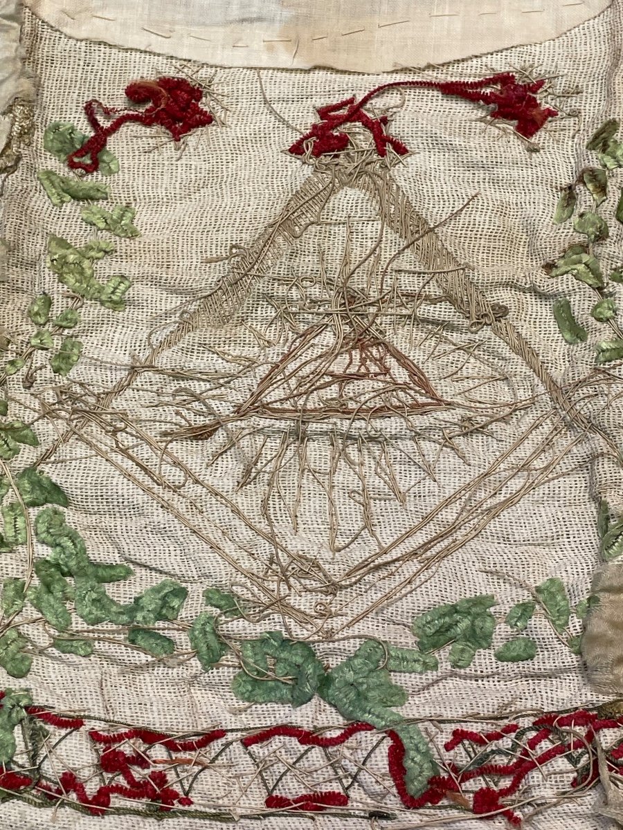 Apron Of Master Mason From The Grand Orient Period Late 18th Early 19th-photo-7