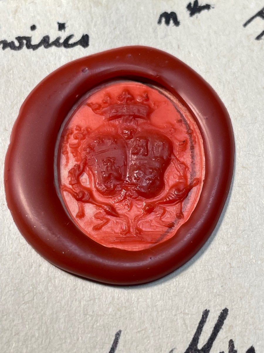 Seal Matrix Marquis De Boileau De Castelnau Province Of Languedoc XVIII -photo-6