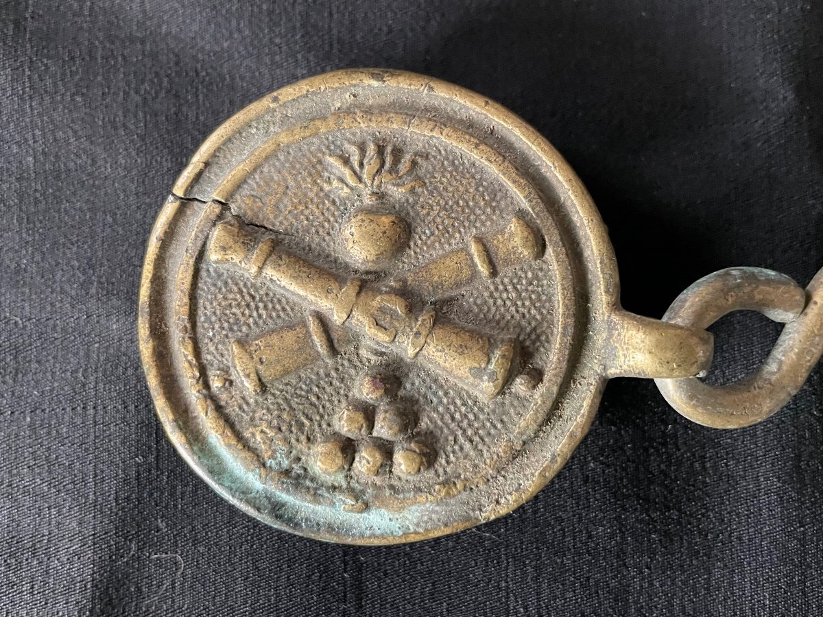 First Empire Artillery Officer's Belt Buckle Product From Excavation 1813-photo-3