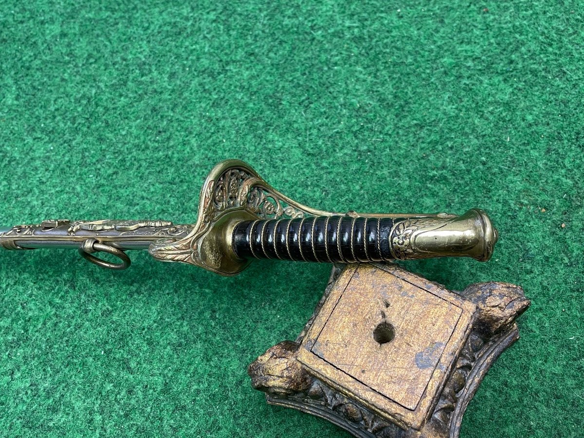 Sabre De Luxe d'Officier d'Infanterie  Modèle 1845  19 ème -photo-8