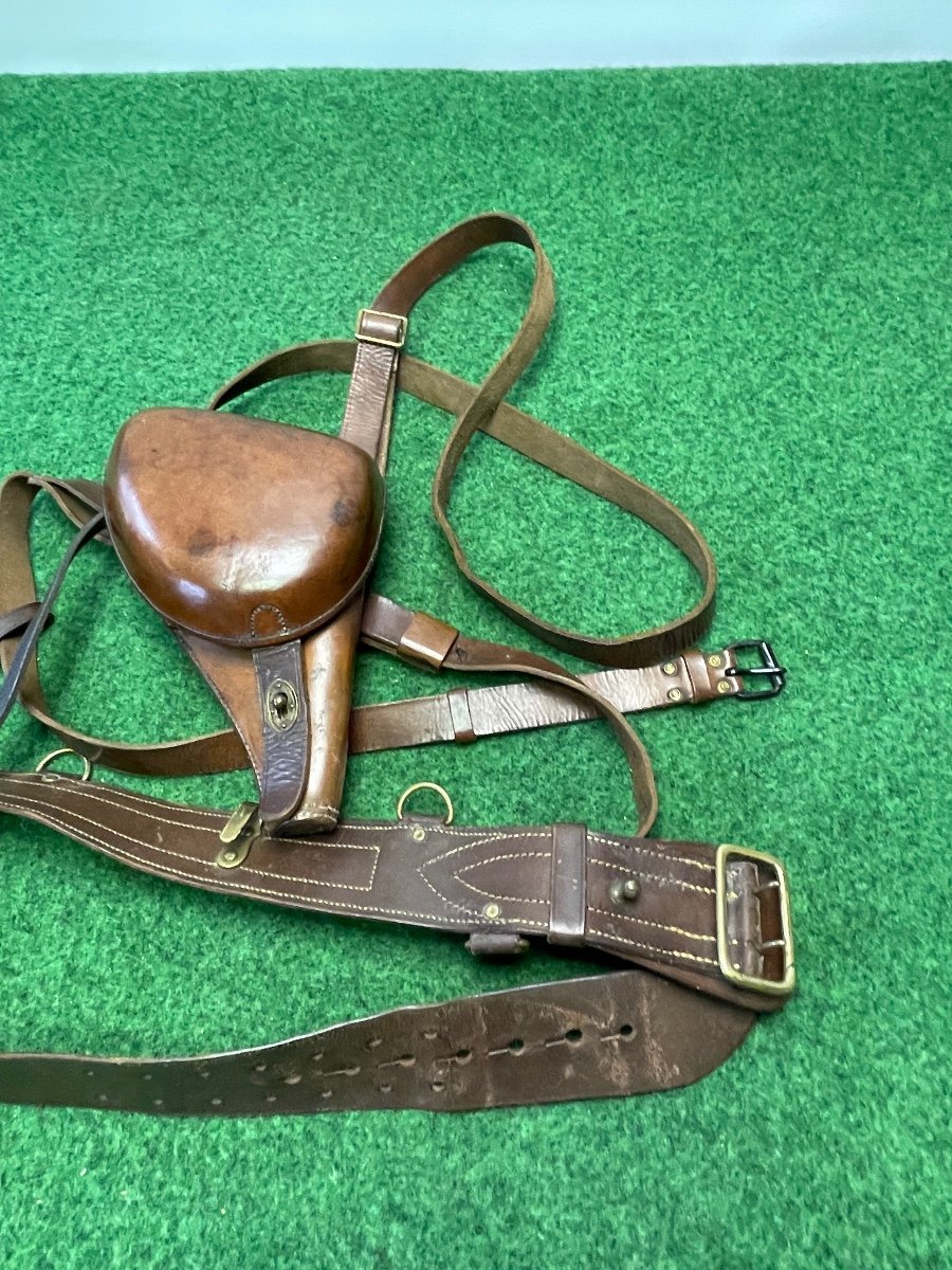 Revolver Case 1892, Its Harness, Belt And Wrist Strap Of The Revolver 1914 / 1918 Ww 1-photo-2