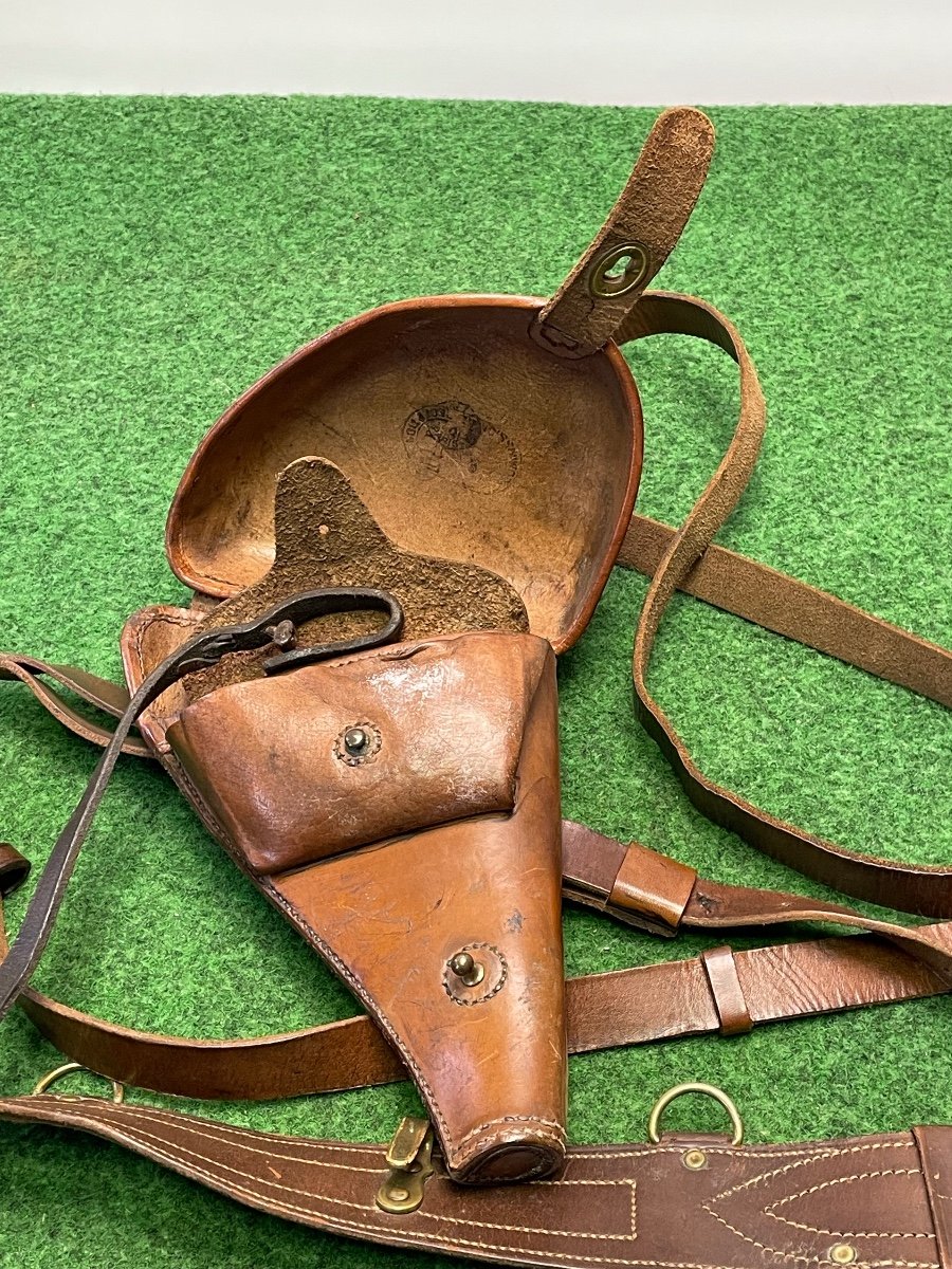 Revolver Case 1892, Its Harness, Belt And Wrist Strap Of The Revolver 1914 / 1918 Ww 1-photo-4