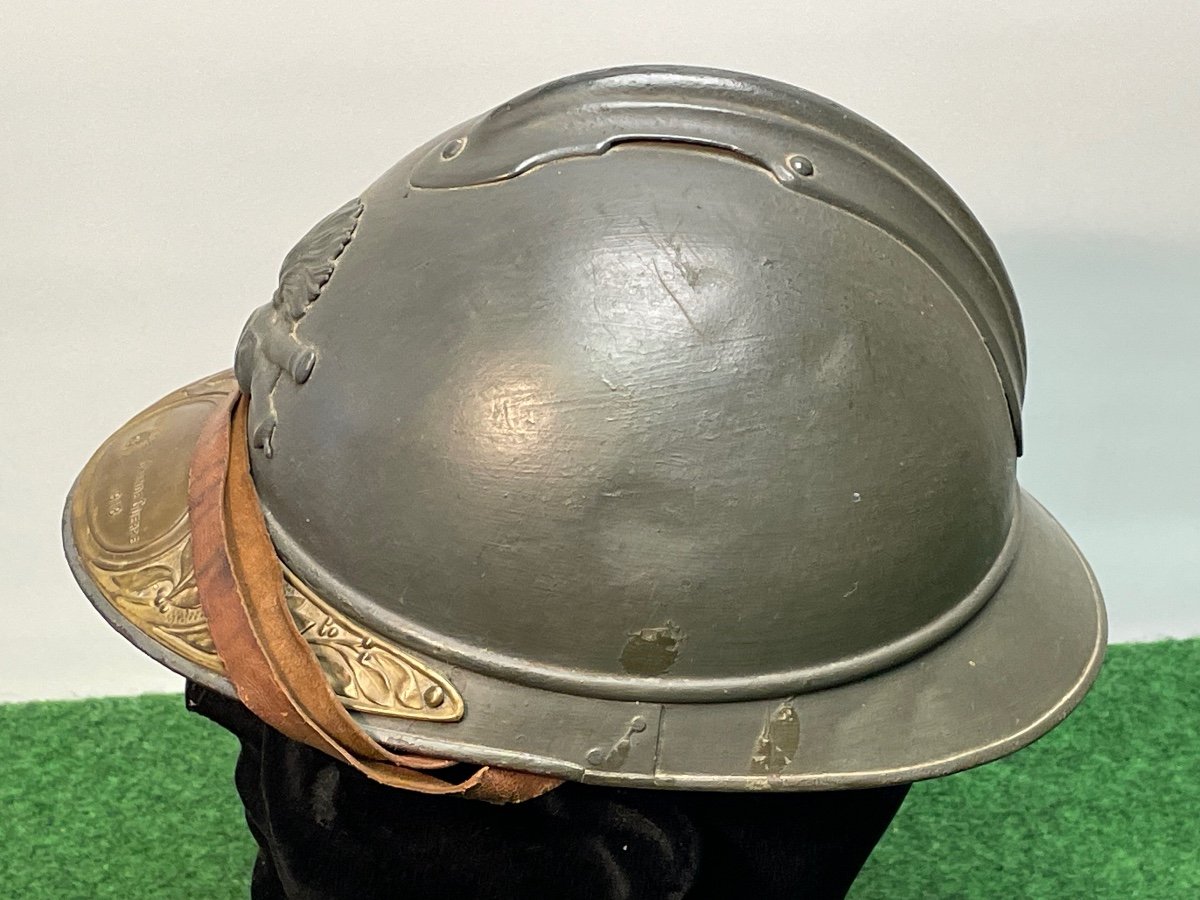 Casque Adrian TROUPE  Modèle 1915  Artillerie  1914 / 1918  W W 1 -photo-2