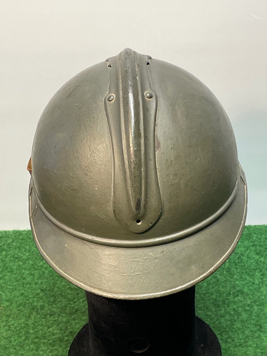 Casque Adrian TROUPE  Modèle 1915  Artillerie  1914 / 1918  W W 1 -photo-3