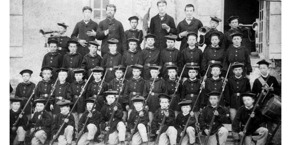  Photograph Of A Schoolboy From The City School Battalions Of Troyes 1880-photo-5