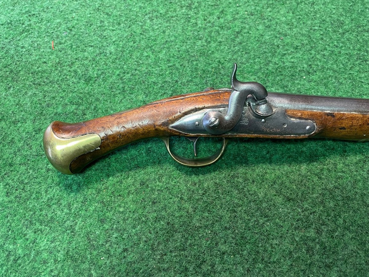 English Cast Iron Pistol From The First Empire Transformed To Percussion 19th -photo-2