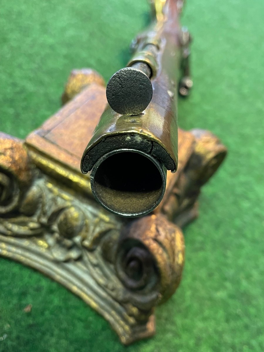 English Cast Iron Pistol From The First Empire Transformed To Percussion 19th -photo-6