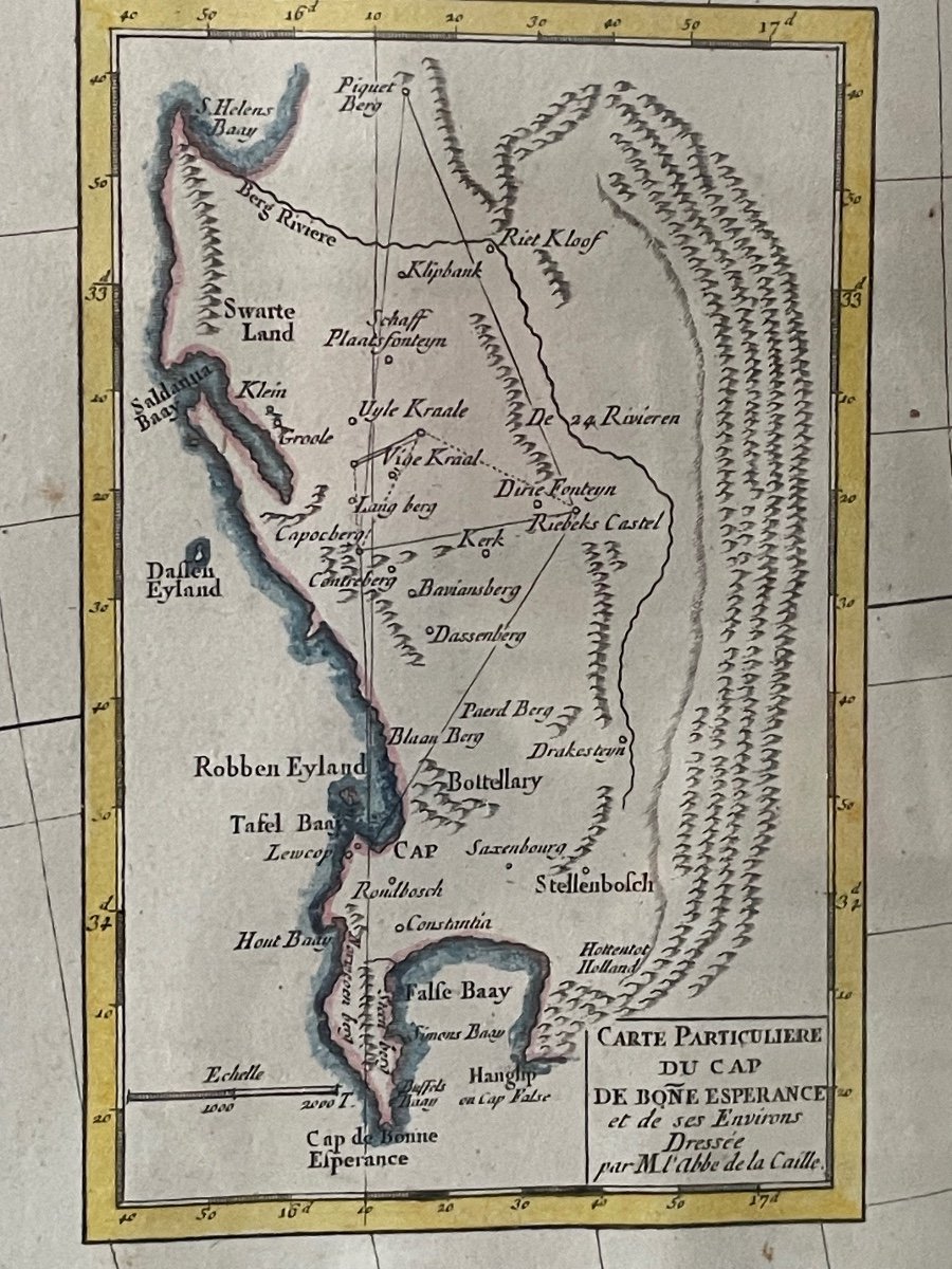 Map Of Africa Divided Into Its Main States And Isle De France By Caille 1753-photo-4