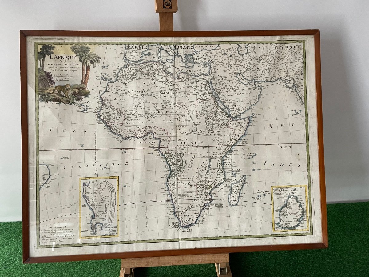 Map Of Africa Divided Into Its Main States And Isle De France By Caille 1753-photo-8