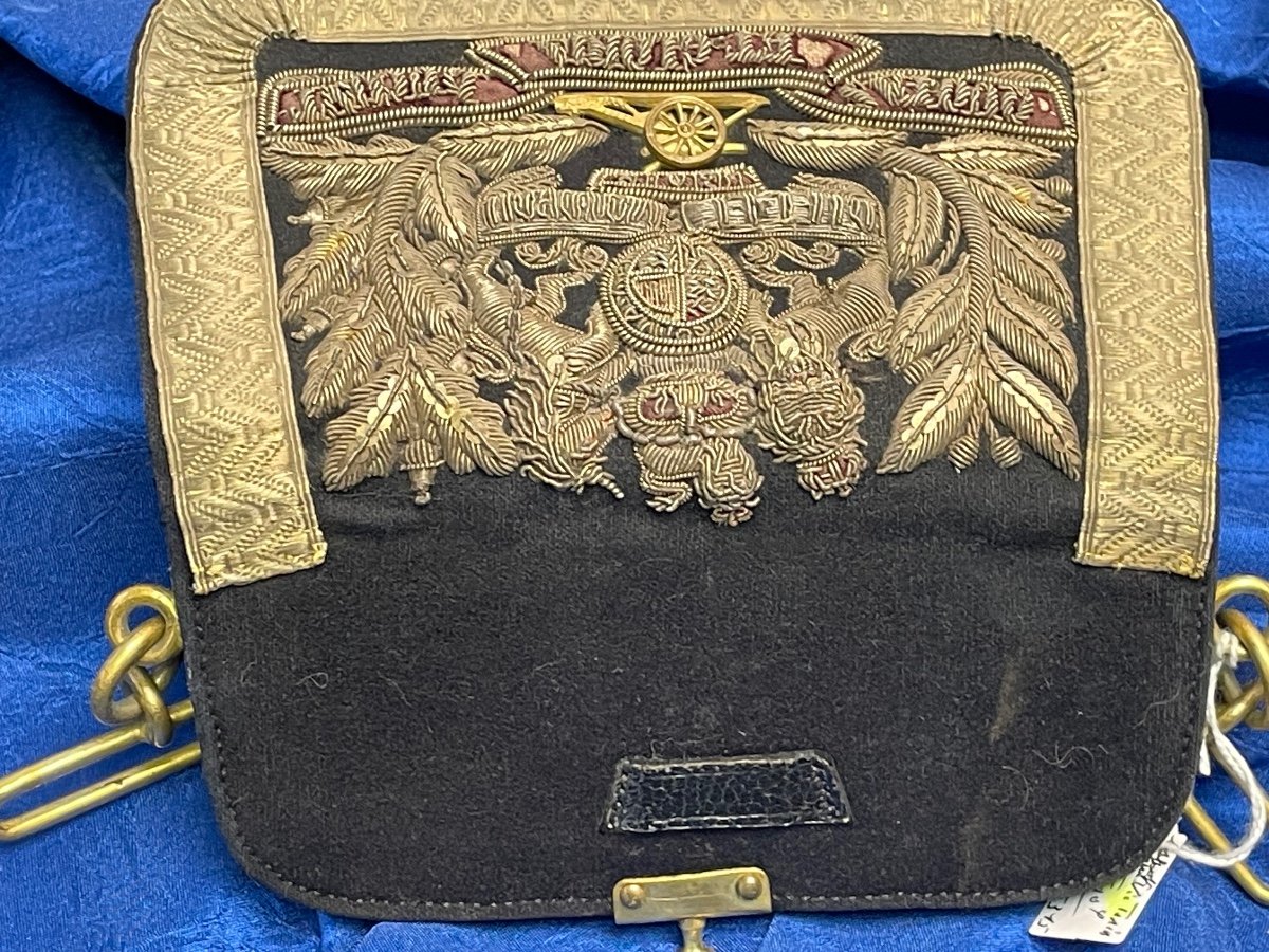  Royal Artillery Officer's Cartridge Box Queen Victoria Reign 19th Century -photo-1