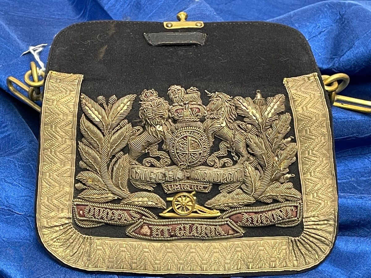  Royal Artillery Officer's Cartridge Box Queen Victoria Reign 19th Century 