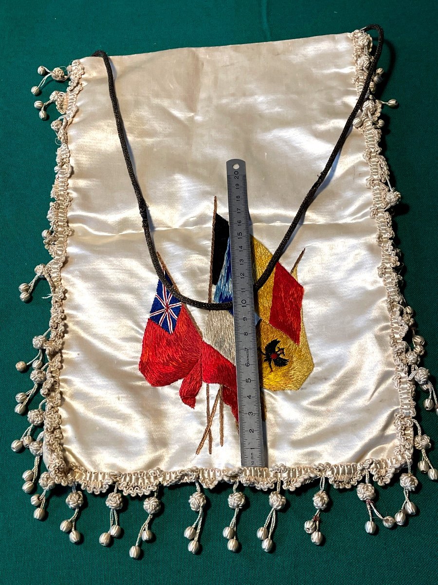 Silk Purse With Allied Flags 1914/1918 War 20th Century -photo-3