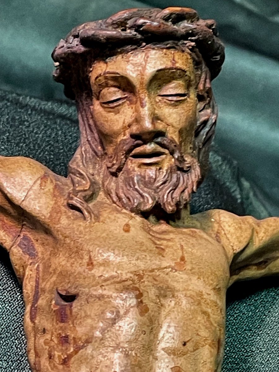 18th Century Polychrome Wooden Christ -photo-2