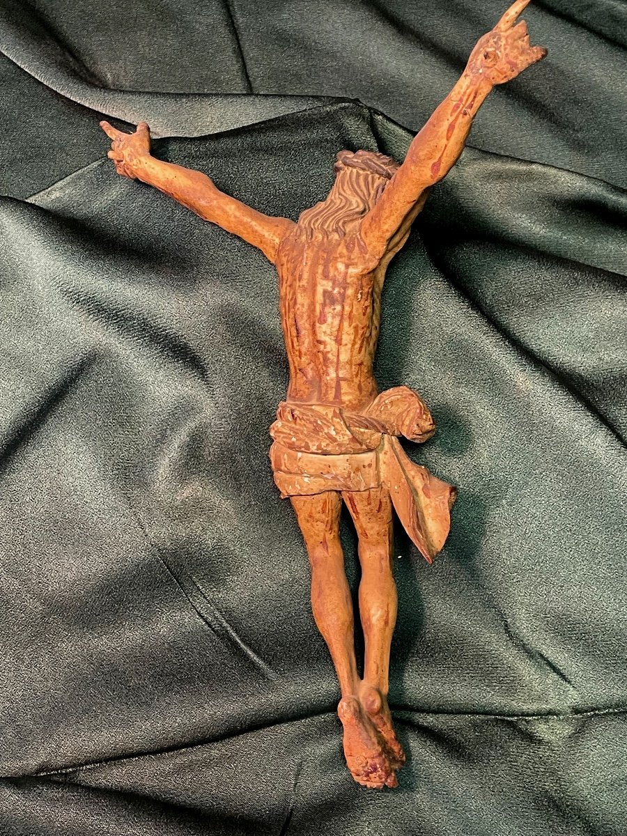 18th Century Polychrome Wooden Christ -photo-2