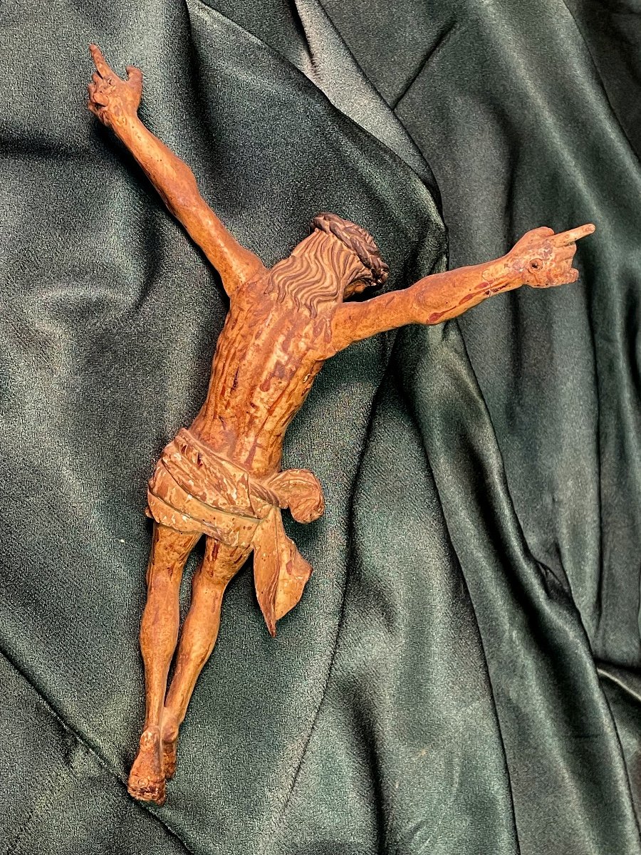 18th Century Polychrome Wooden Christ -photo-3