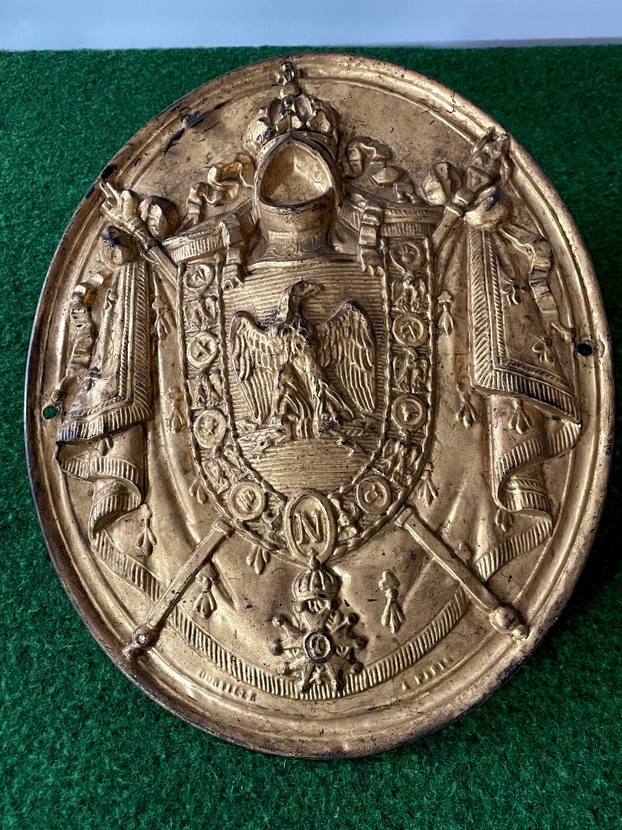 Plaque d'Officier Ministériel " Notaire " époque  Napoléon III 19 ème 