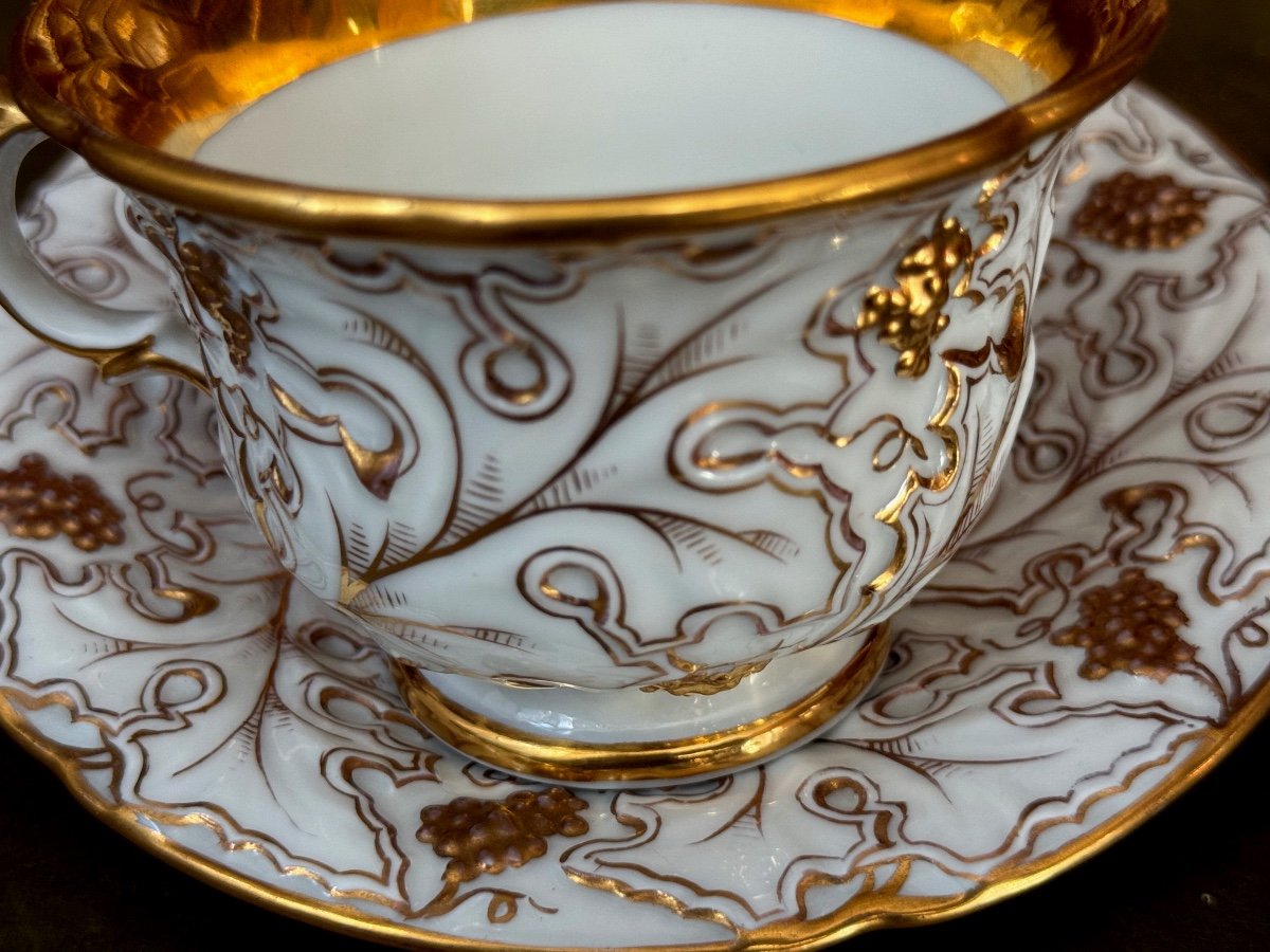 Fisher 1818 Bohemian Porcelain Teacup. 19th Century Period -photo-3