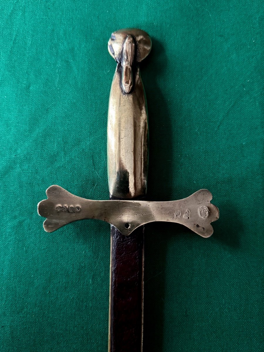 Masonic Dagger Of The Napoleon Lodge 1808 1st Empire 19th -photo-3