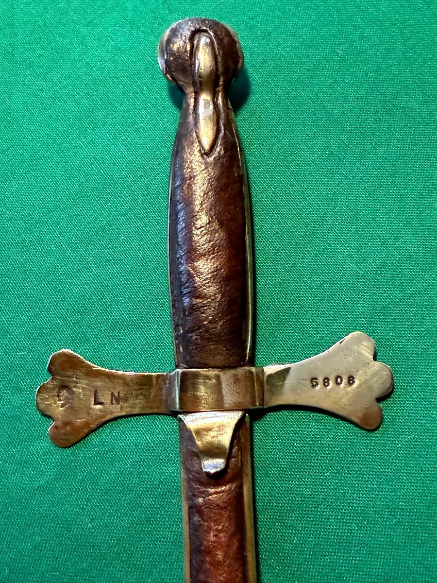 Masonic Dagger Of The Napoleon Lodge 1808 1st Empire 19th -photo-4