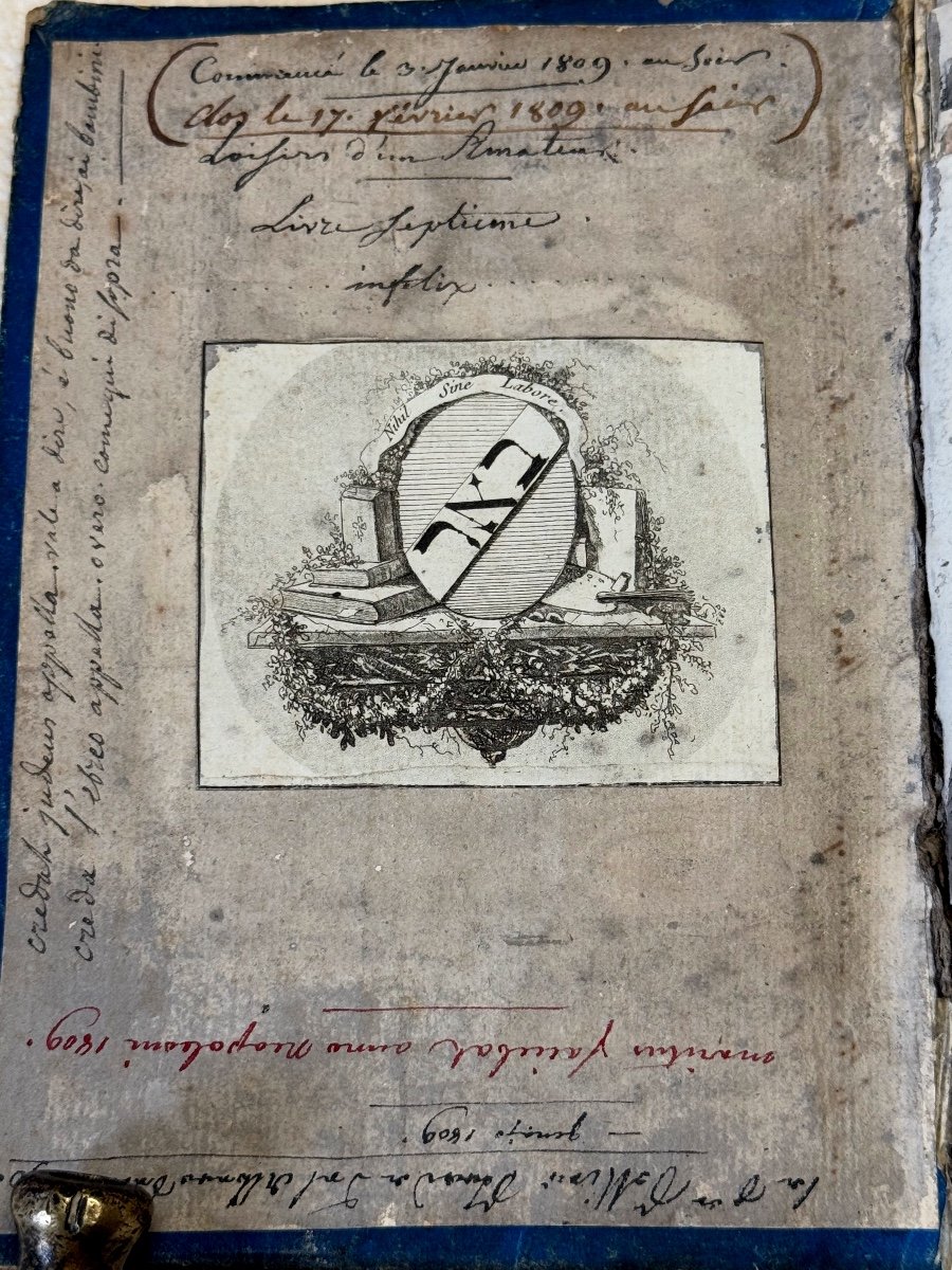 Book Of Drawings And Sketches From The 1st Empire By Zeyers 1809 19th -photo-2