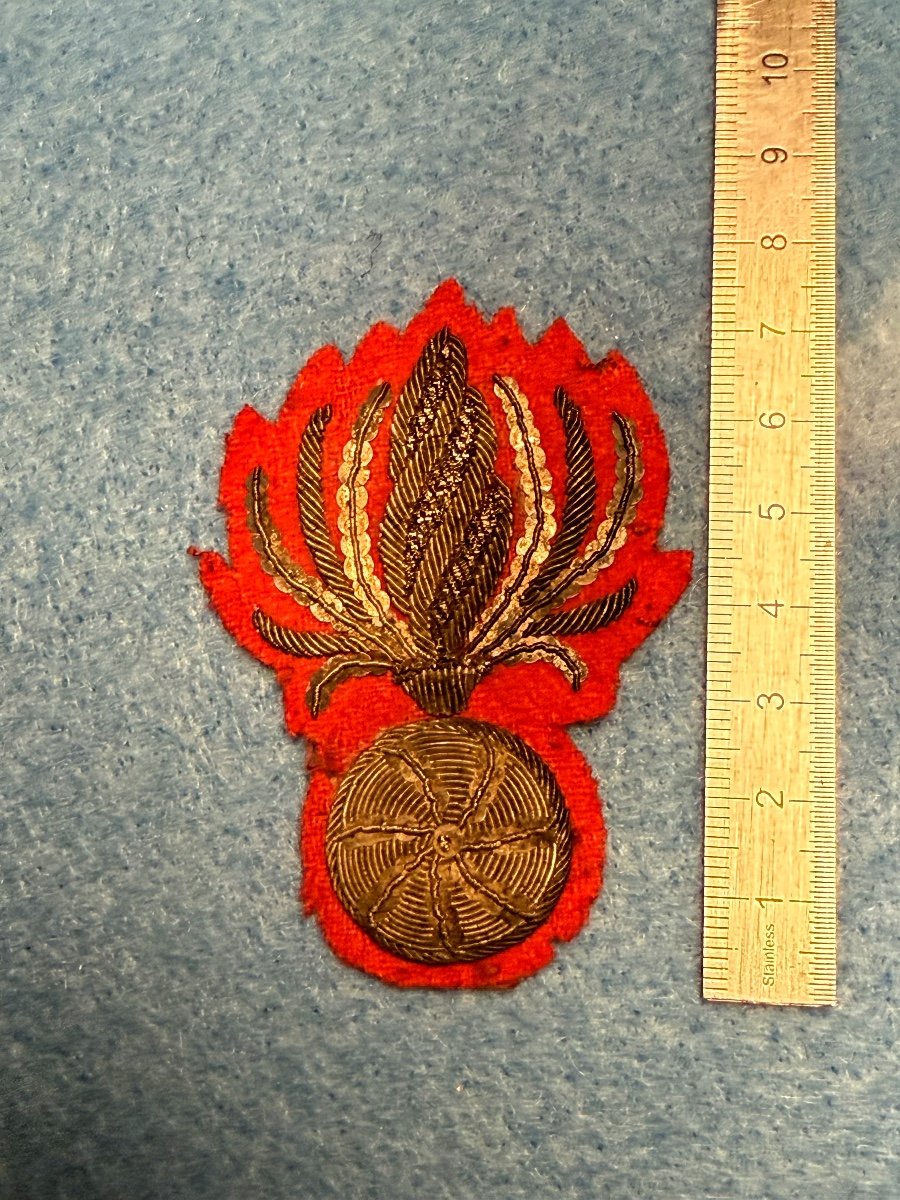 Grenade  De  Retroussis   d'Uniforme   d'Officier   époque  1er Empire   XIX ème -photo-2