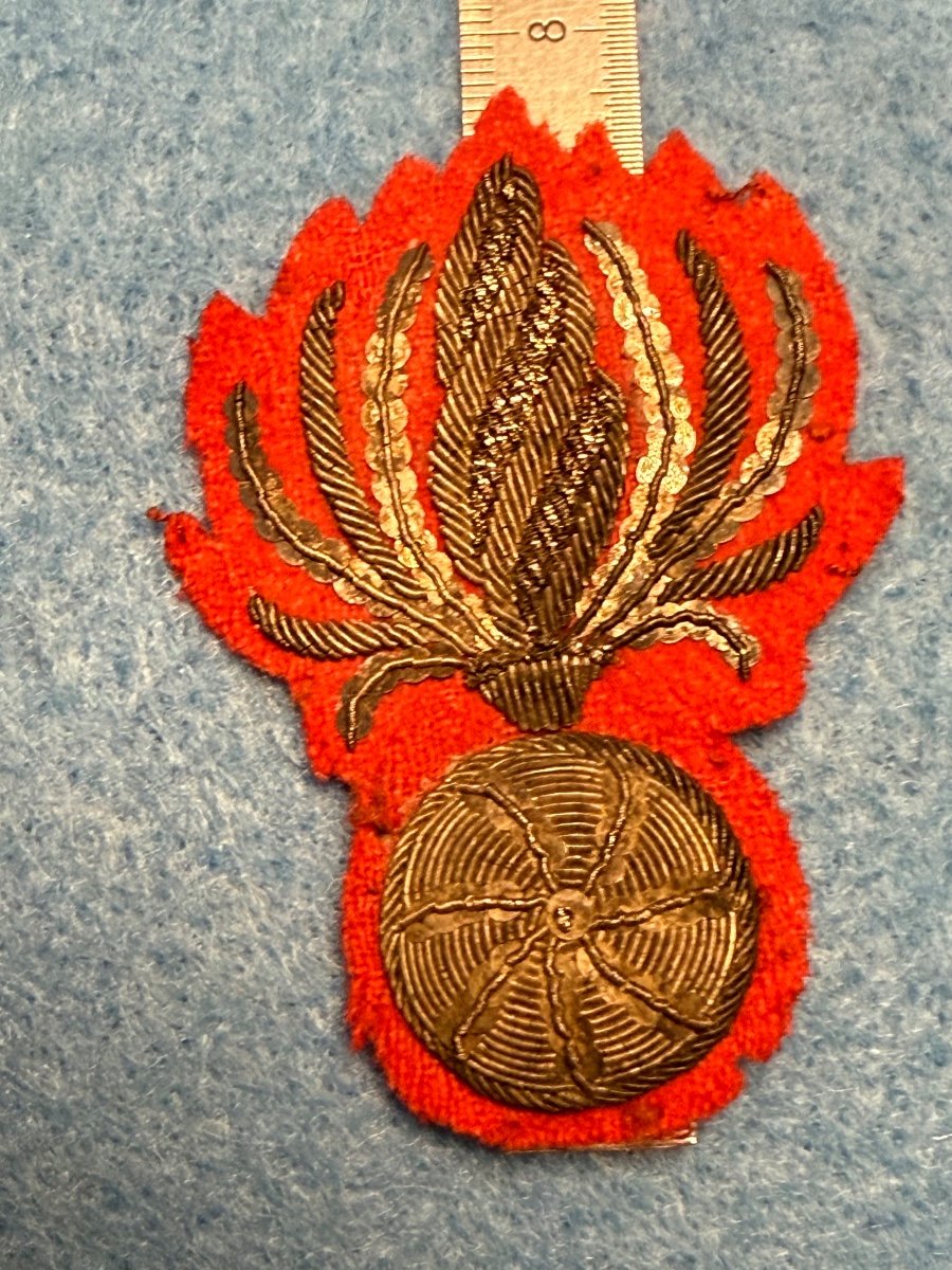 Grenade  De  Retroussis   d'Uniforme   d'Officier   époque  1er Empire   XIX ème -photo-1