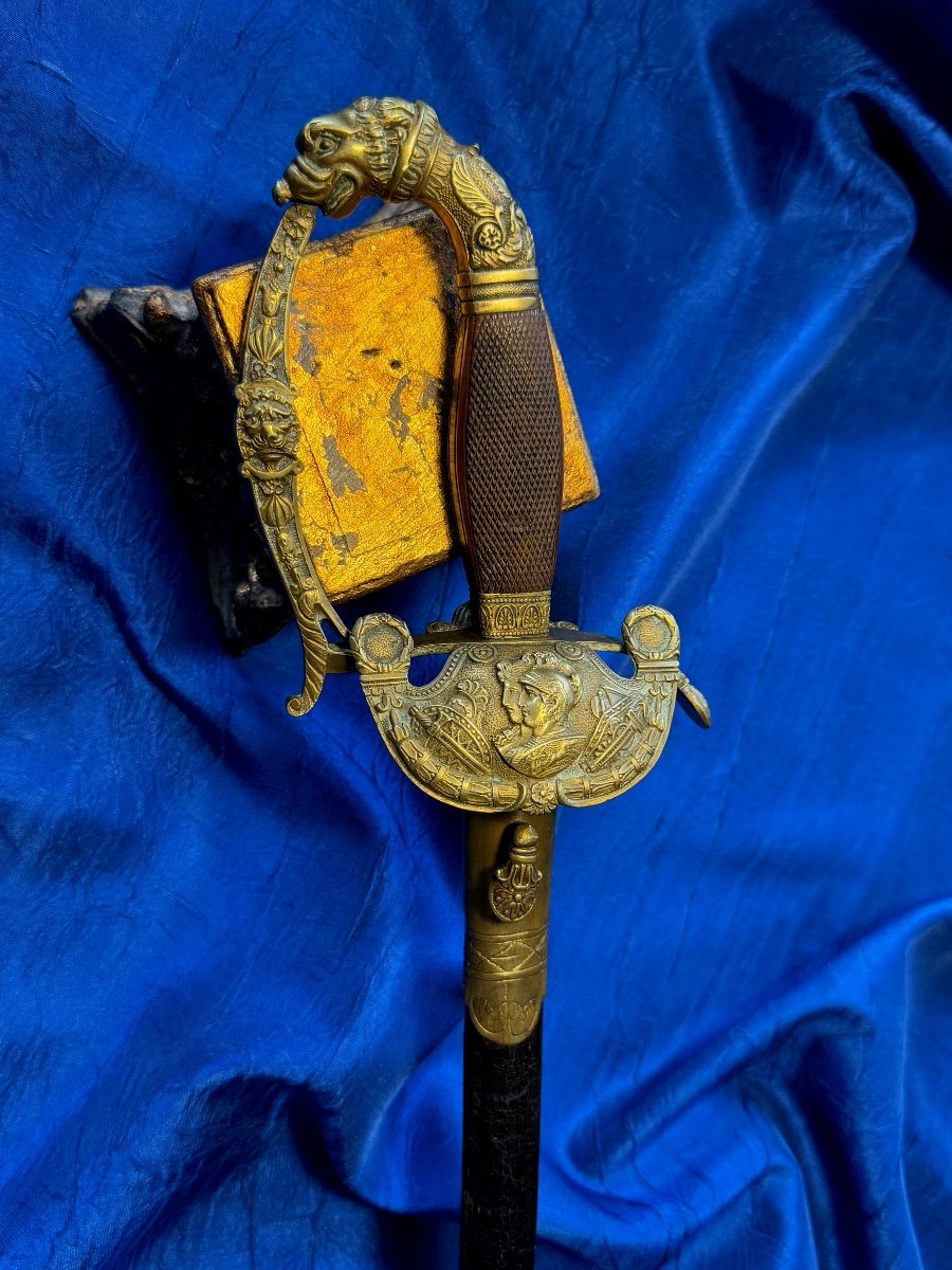 épée d'Officier  époque 1er Empire  Roi Et Reine De Naples  Murat  Et  Caroline  1808/1815