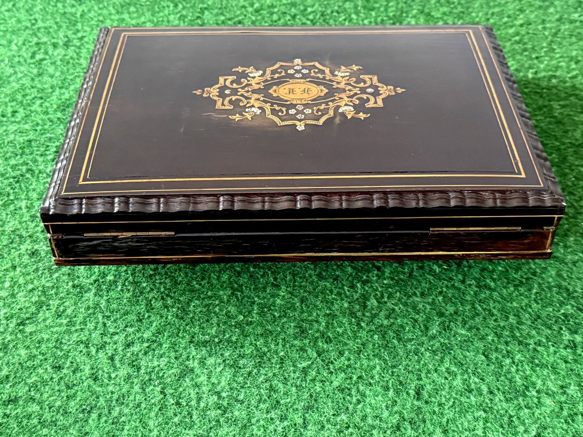 Boite  A  Jeux  Napoléon III  Complète  1860 XIX ème-photo-1