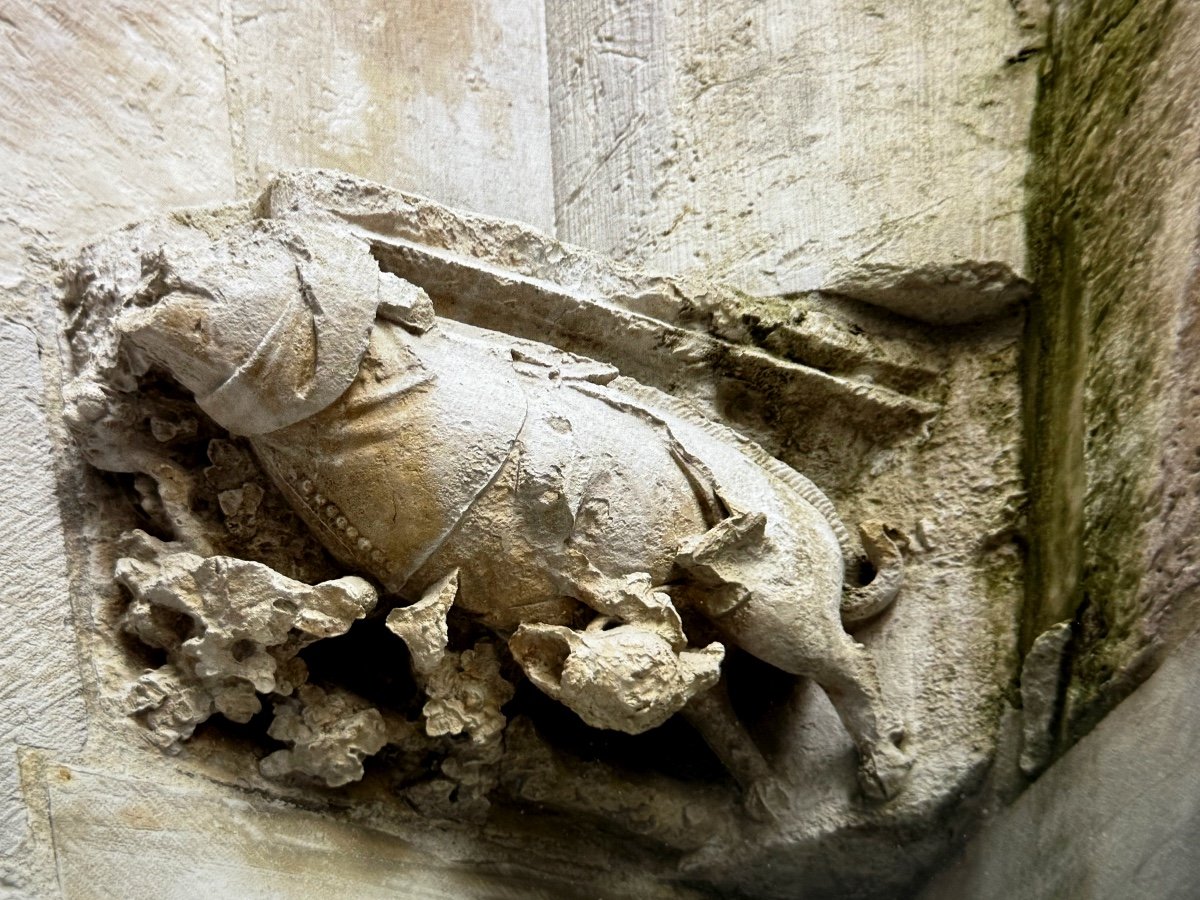 Gravure Satyrique De l'évèque Cauchon Ordonateur  Du Procés De Jeanne d'Arc  Panneau Du XV ème -photo-3