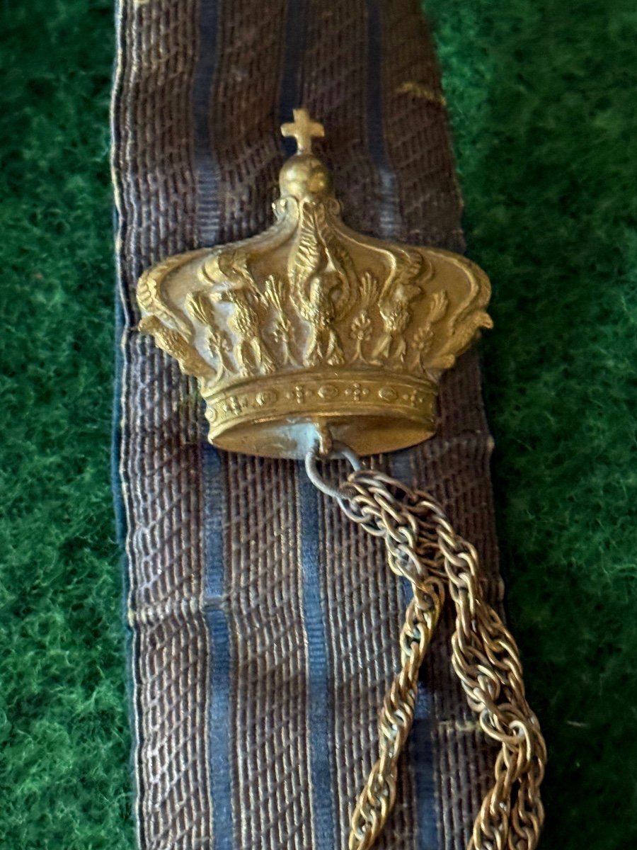 Cartridge Pouch And Officer's Belt Of Grand Uniform Of Chasseurs Imperial Guard Napoleon III-photo-2