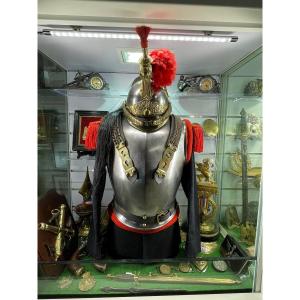 Breastplate Imperial Manufacture Of Chatellerault 1858 And Helmet Model 1872