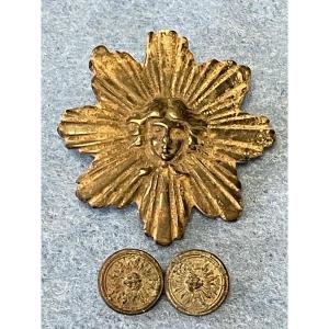 Attribute Of Giberne And Buttons Of Hussar Officer First Empire Campaigns Of 1814