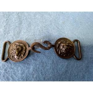 Belt Buckle Officer's Saber Holder 1st Empire Excavation Pieces Campaign From 1814
