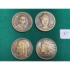 Medals From The Paris Art Deco International Colonial Exhibition Of 1931 No. 1