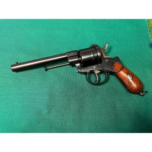 Lefaucheux System Revolver In 12 Mm Caliber From The Royal Factory Of Liège 19th Century 