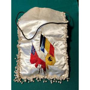 Silk Purse With Allied Flags 1914/1918 War 20th Century 