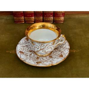 Tasse A Thé  Porcelaine  De Bohème  FISHER   1818. Epoque  19 ème 