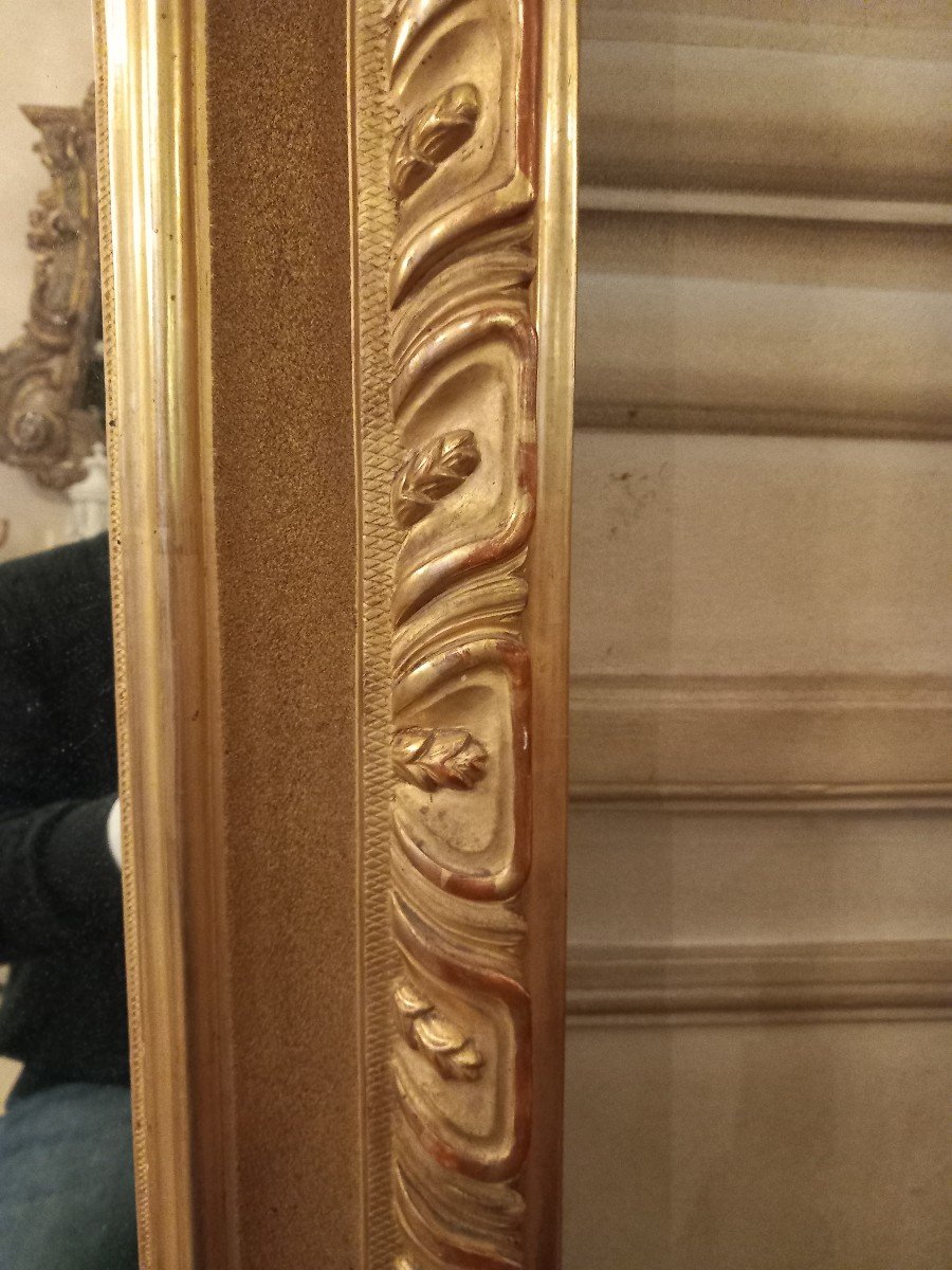 Large Mirror With Arms Of France-photo-3