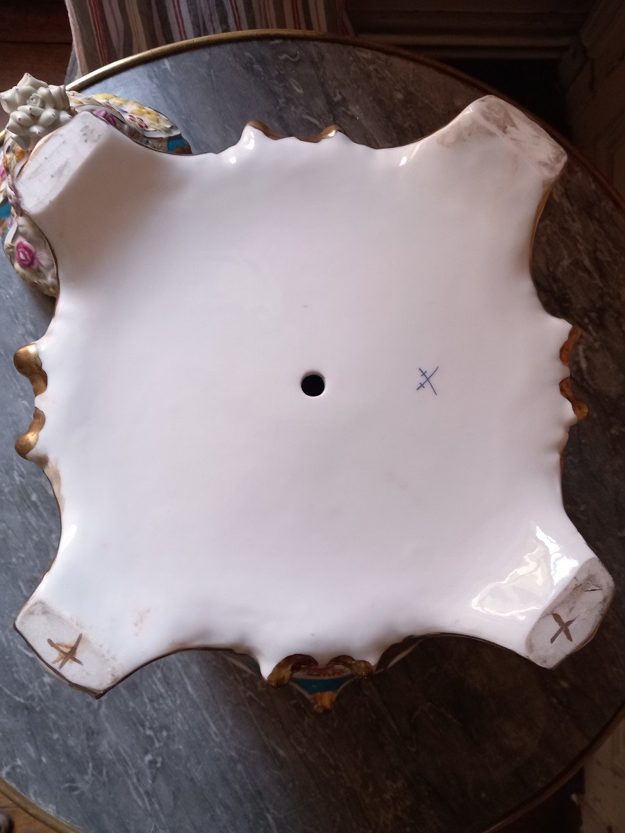 Proantic: Sèvres Style - Pot Pourri Vase Porcelain (pot Pourri Gondol