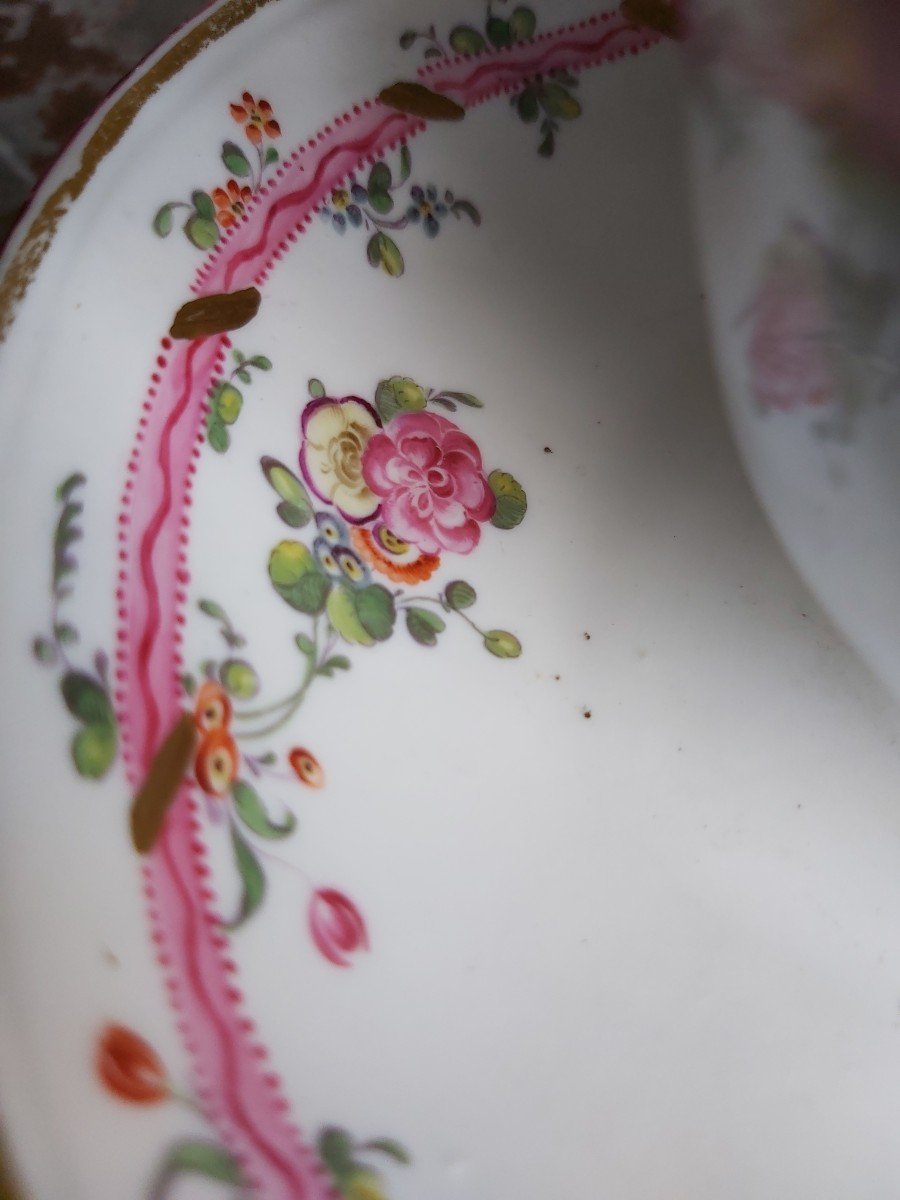 Manufacture De Robert- Body Of Oval Sugar Bowl In Marseille Porcelain - Eighteenth Century-photo-3