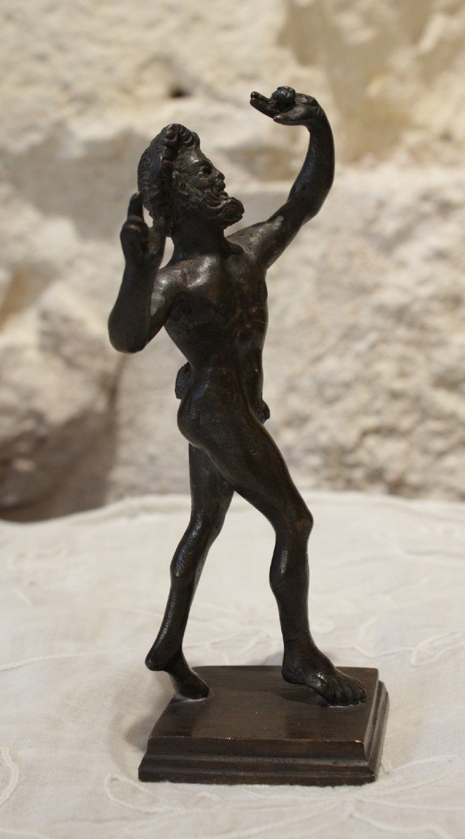 Bronze 'faune Dansant' époque Fin 19ème Siècle-photo-2