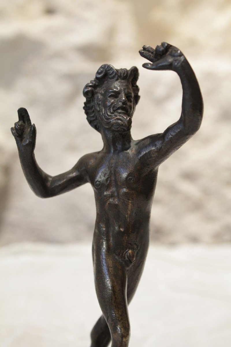 Bronze 'faune Dansant' époque Fin 19ème Siècle-photo-3