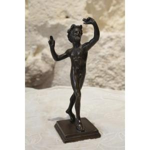 Bronze 'dancing Faun' Period Late 19th Century